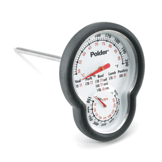 98-4006-01L Dual Dial Thermometer for checking oven and meat temperature together